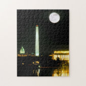 Hauptstadts-Gebäude, Lincoln Memorial, Washington Puzzle (Vertikal)