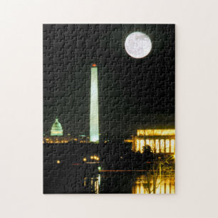 Hauptstadts-Gebäude, Lincoln Memorial, Washington Puzzle