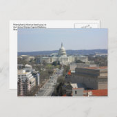 Hauptstadts-Gebäude-Pennsylvania-Allee Washington Postkarte (Vorne/Hinten)