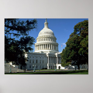 Hauptstadts-Gebäude, Washington, DC, USA Poster
