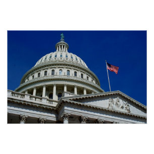 Hauptstadts-Gebäude, Washington, USA Poster