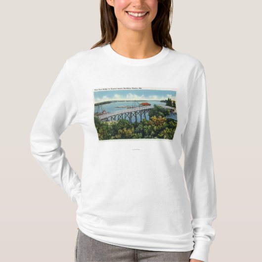 Hauptstadts-Insel-neue Fuß-Brücken-Ansicht T-Shirt (Vorderseite)