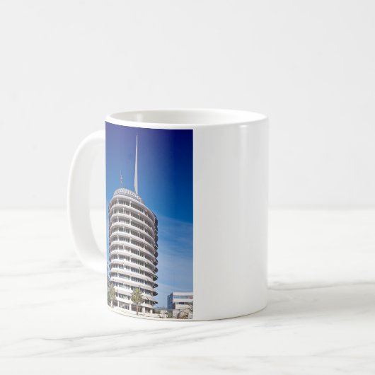 Hauptstadts-Plattenen-Turm LA Kaffeetasse (Vorderseite Links)