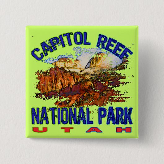 Hauptstadts-Riff-Nationalpark Utah Button (Vorderseite)
