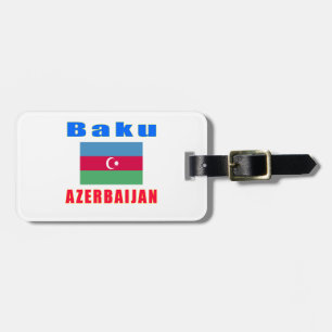 Hauptstadtsentwürfe Bakus Azerbaijan Gepäckanhänger