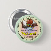 Hauptstimme der Schule Button (Vorne & Hinten)