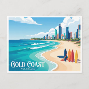 Hauptstrand Gold Coast Australien Postkarte