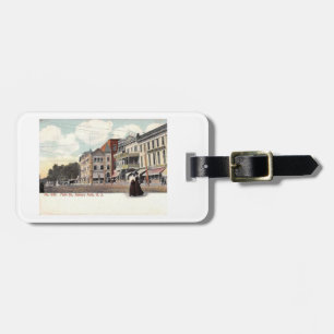 Hauptstraße, Asbury Park, NJ Vintage-Postkarte Gepäckanhänger