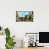 Hauptstraße Aussicht auf Staat Street & Old Staat Poster (Heimbüro)