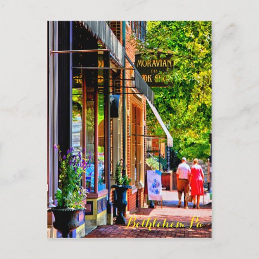 Hauptstraße Bethlehem PA. 21 Postkarte (Vorderseite)