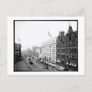 Hauptstraße, Buffalo, New York Vintage Postkarte