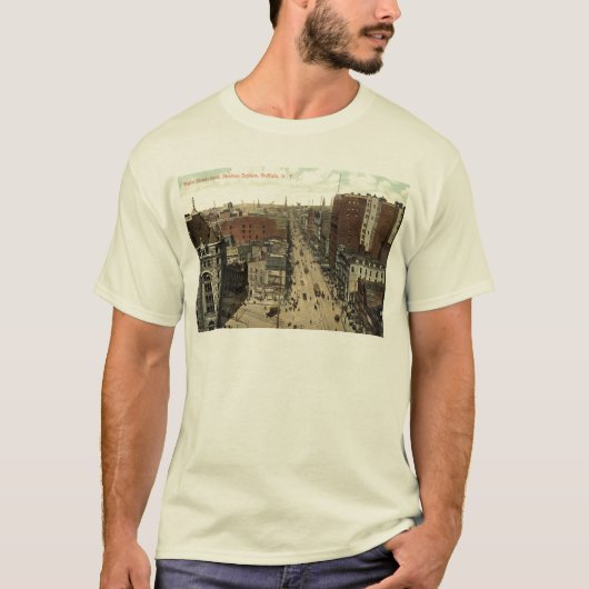 Hauptstraße, Büffel NY 1912 Vintag T-Shirt (Vorderseite)