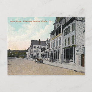 Hauptstraße, Butler, New Jersey, Vintage Postkarte
