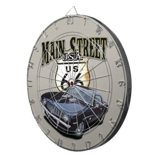 Hauptstraße Camaro Dartscheibe (Vorderseite rechts)