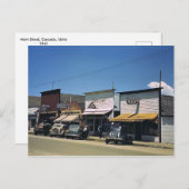 Hauptstraße, Cascade, Idaho Vintag Postkarte (Vorne/Hinten)