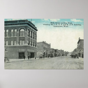 Hauptstraße, die WestLewiston, M.Ü. schaut Poster