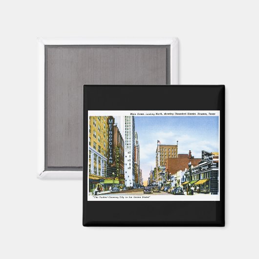 Hauptstraße, Houston, Texas Magnet (Vorderseite/Rückseite)