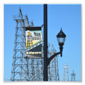 Hauptstraße, Kilgore, Texas, Öl-Derricks Fotodruck (Vorne)