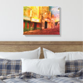 Hauptstraße Leinwanddruck (Insitu (Schlafzimmer))