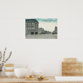 Hauptstraße mit Blick auf WestLewiston, MT Poster (Küche)