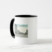 Hauptstraße mit Blick auf WestLewiston, MT Tasse (Vorderseite Links)