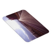 Hauptstrasse mit niedriger Wintersonne. Magnet (Rechte Seite)