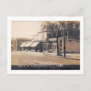 Hauptstraße, Moorestown, New Jersey 1924 Vintage Postkarte