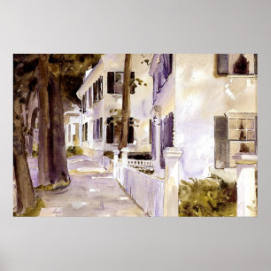 Hauptstraße, Nantucket, Kunst, Poster
