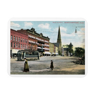 Hauptstraße, Northampton, Massachusetts Vintage Magnet