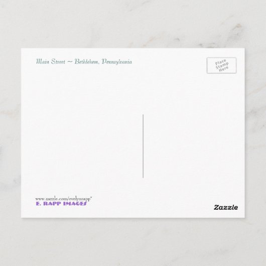 Hauptstraße Postkarte (Rückseite)