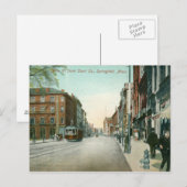 Hauptstraße, Springfield, MA Vintage Postkarte (Vorne/Hinten)