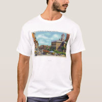 Hauptstraßen-Ansicht der Staats-Straße u. des