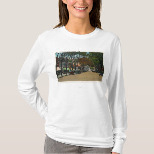 Hauptstraßen-Ansicht des Geschäfts-Abschnitts T-Shirt