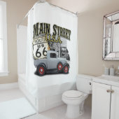 Hauptstraßen-frisiertes Auto Duschvorhang (Beispiel)