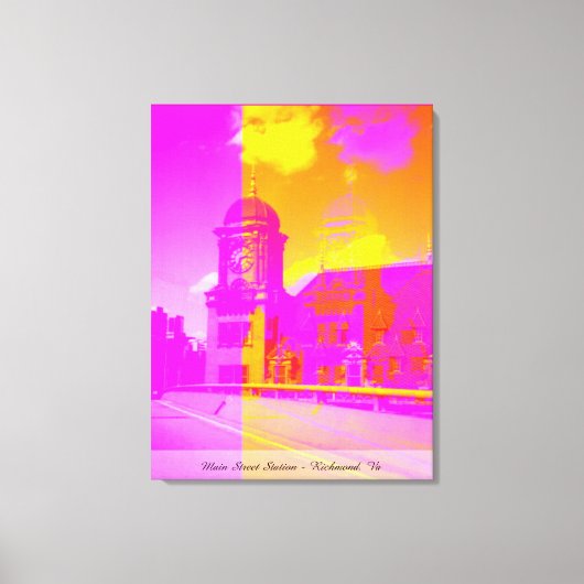 Hauptstraßen-Station - Richmond, VA Leinwanddruck (Vorderseite)