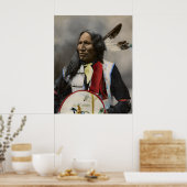 Hauptstreiks mit Nase, Oglala Sioux 1899 Poster (Küche)
