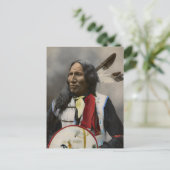 Hauptstreiks mit Nase, Oglala Sioux 1899 Postkarte (Stehend Vorderseite)