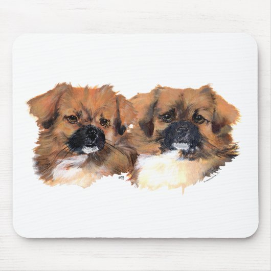 Hauptstudie für tibetische Spaniels Mousepad (Vorne)