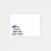 HauptsuperPower Post-it Klebezettel (Vorderseite)