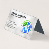 Hauptsymbole für die Reinigung | Seifenblasen Visitenkarten (Vorderseite)