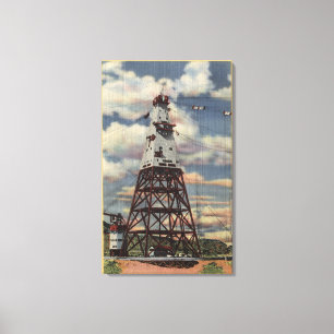 Hauptturm, mischende Pflanze, Shasta Verdammung Leinwanddruck