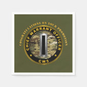 Hauptverantwortlicher für den Haftbefehl 5 (CW5) W Serviette (Vorderseite)