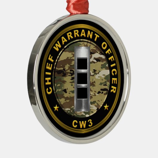 Hauptverantwortlicher für den Haftbefehl Three CW3 Ornament Aus Metall (Rechts)