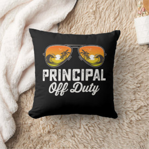 Hauptverpflichtete Sonnenbrille Letzten Schultag Kissen