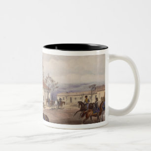 Hauptviertel Lord-Raglans bei Khutur Karagatch, p Zweifarbige Tasse