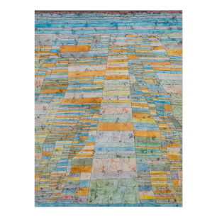 Hauptweg und Nebenwege - Paul Klee Poster