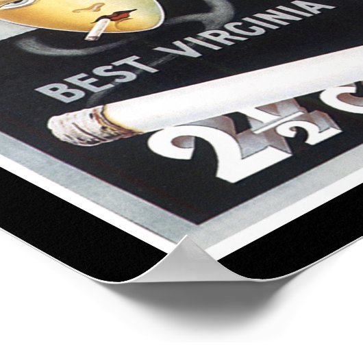 Hauptwerbung für Zigaretten Poster (Ecke)