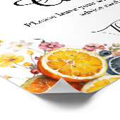 Hauptzeichen des Zitrusfrüchte-Ratings auf dem Zit Poster (Ecke)