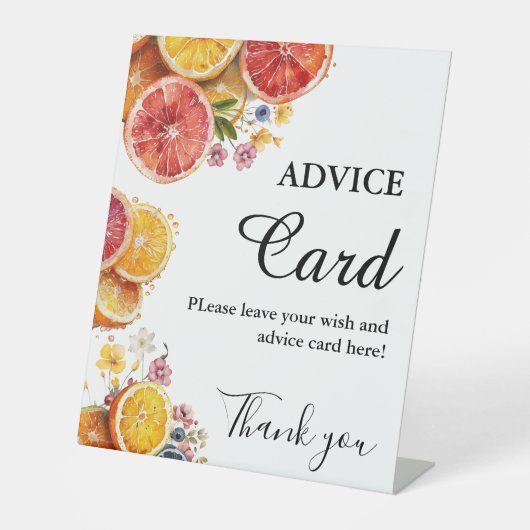 Hauptzeichen des Zitrusfrüchte-Ratings auf dem Zit Sockelschild (Vorderseite)