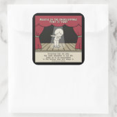 Hauptzeichen Quadratischer Aufkleber (Tasche)